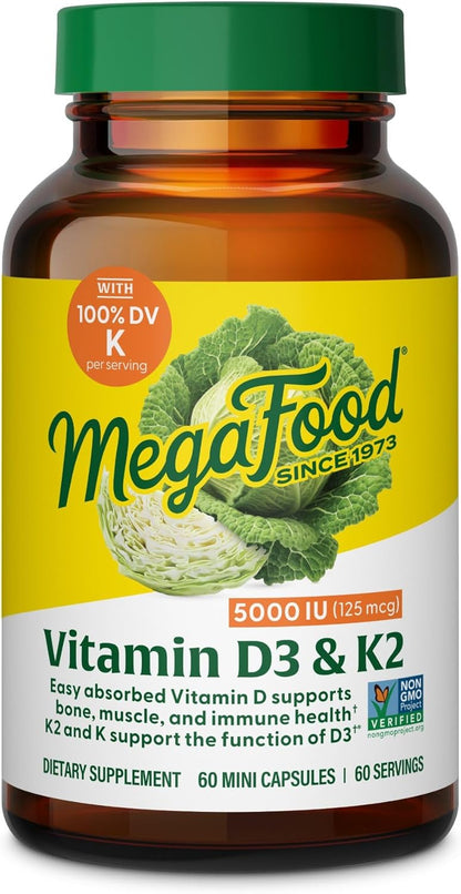 MegaFood Vitamin D3 5000 IU (125 mcg) - 120 Caps