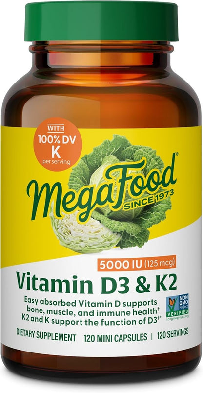 MegaFood Vitamin D3 5000 IU (125 mcg) - 120 Caps