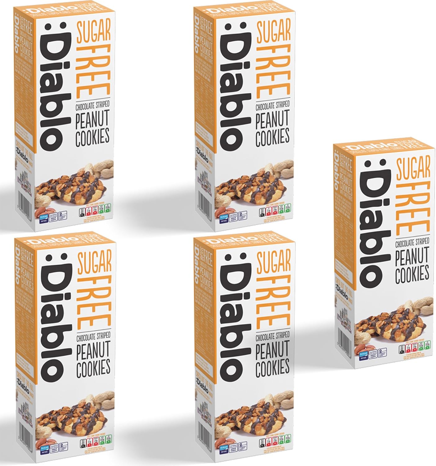 Diablo No Added Sugar Digestive Cookies – Low Sugar Snacks, Cookies Biscuits for All, Sweetened with Maltitol, Ideal for Gifting, Festive Hampers, Holiday Events & Special Occasions – 150g Pack of 1
