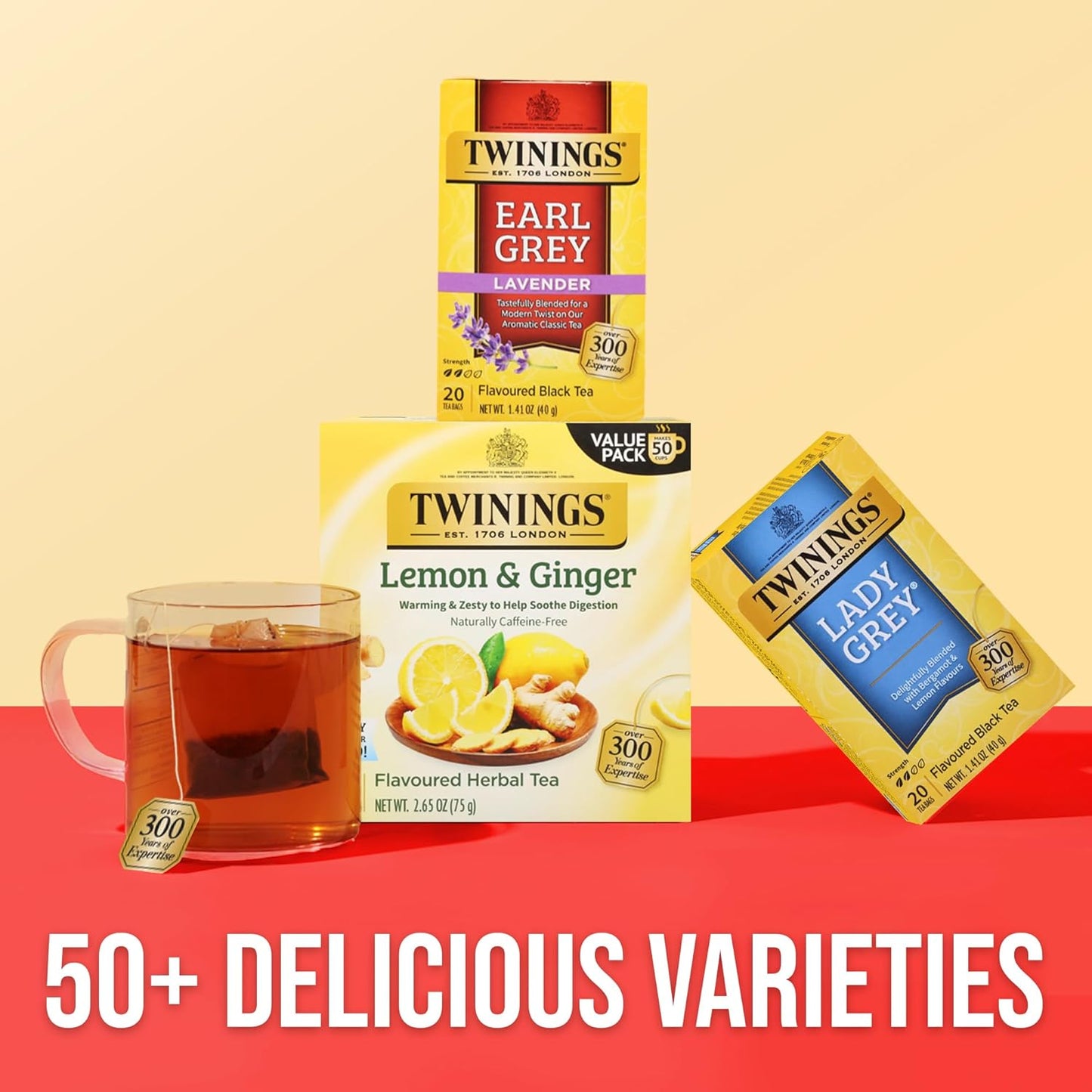 Twinings Wild Berries Herbal Tea Individually Wrapped Bags, 20 Count (Pack of 1), Full-Flavoured, Naturally Caffeine-Free, Enjoy Hot or Iced, 20 Teabags