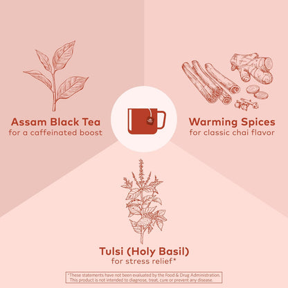 ORGANIC INDIA Tulsi Moringa Tea Bags - Holy Basil, Lemongrass, Moringa Leaves, Stress Relieving & Nourishing, Immune Support Tea, Vegan, Certified Organic, Caffeine-Free - 18 Infusion Bags, 6 Pack