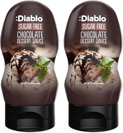 Diablo Dessert Sauce | No Added Sugar | Gluten Free | Diabetic Friendly | Hamper Available - Perfect for Gifting | 355g