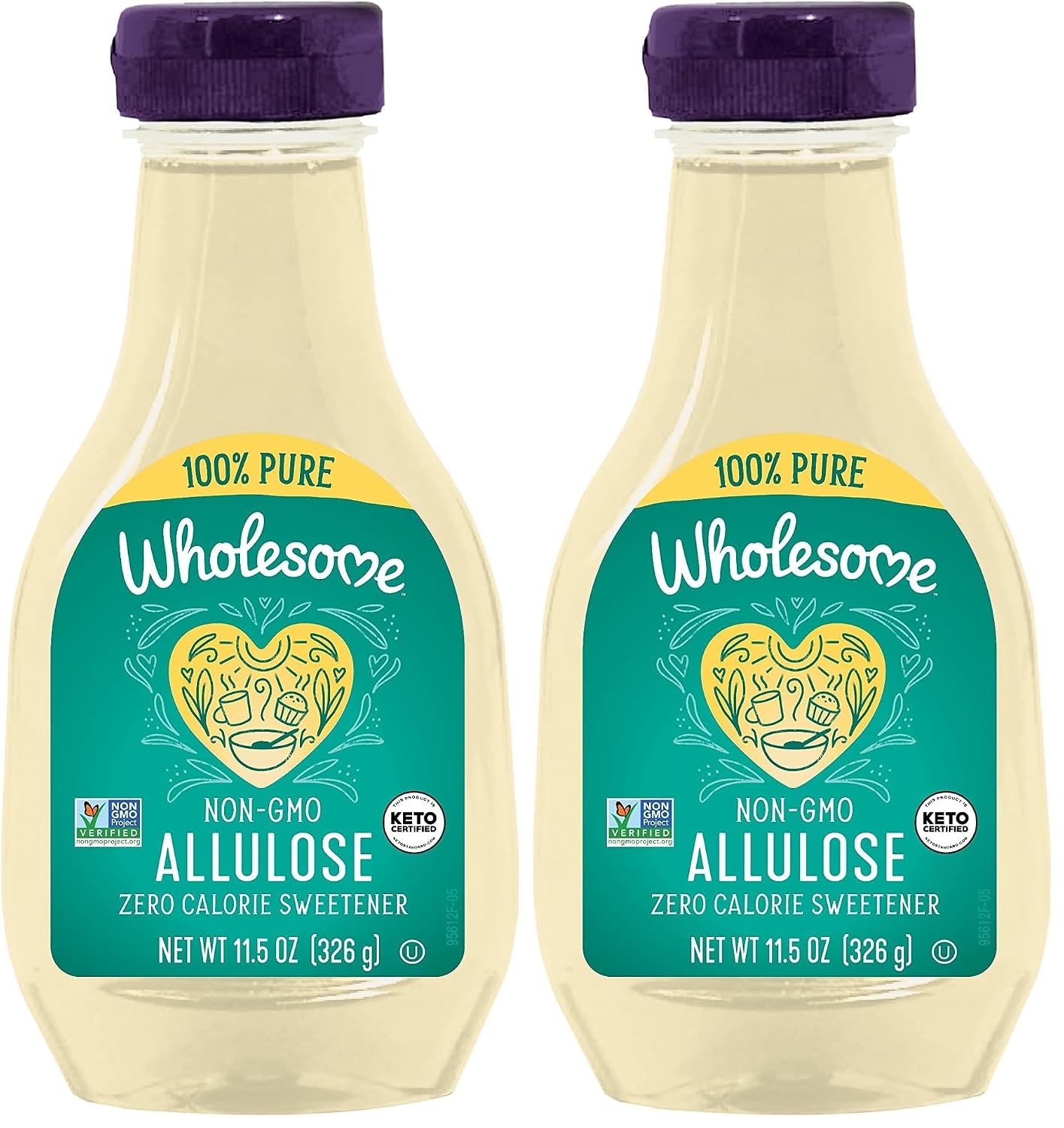 Wholesome Sweeteners 11.5-Ounce Allulose, Zero Calorie Sweetener, Keto Friendly, Non GMO, Non-Erythritol, Gluten Free & Vegan Liquid Sweetener, 1 Pack