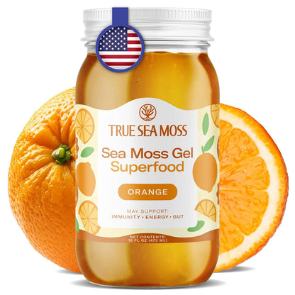 TrueSeaMoss Sea Moss Gel – Made in USA – Wildcrafted Seamoss, Fresh Fruits & Sea Vegetables – Cherry, Pack of 1 (Labels May Vary)