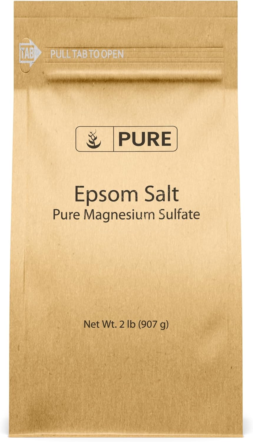 Pure Original Ingredients Epsom Salt Pure Magnesium Sulfate, Food Grade, Soaking Solution (1 Pound)