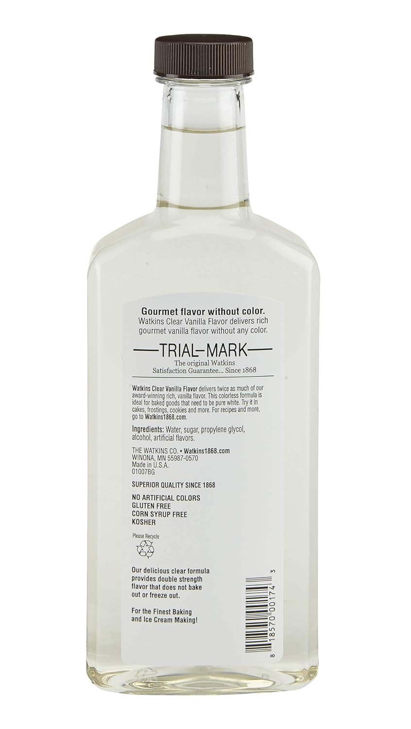 Watkins Organic Pure Vanilla Alcohol Free Flavoring, 2 Fl. Oz (Pack of 1)