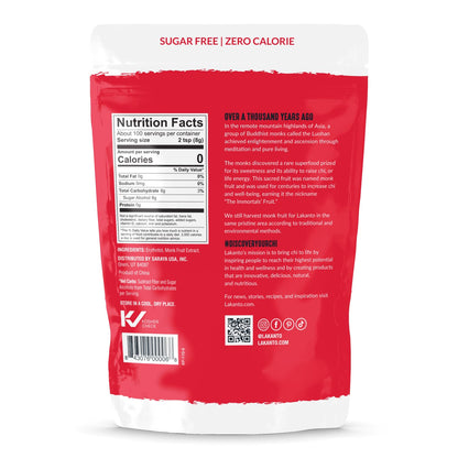 Lakanto Powdered Monk Fruit Sweetener with Erythritol - Powdered Sugar Substitute, Zero Calorie, Keto Diet Friendly, Zero Net Carbs, Baking, Extract, Sugar Replacement