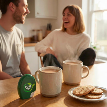 Pure Via Stevia Sweetener Tablets Bundle of 3 (900 Tablets Total) – Low Calorie Sugar Alternative Derived from Nature – Great Taste for Tea & Coffee – Convenient Dispenser Format
