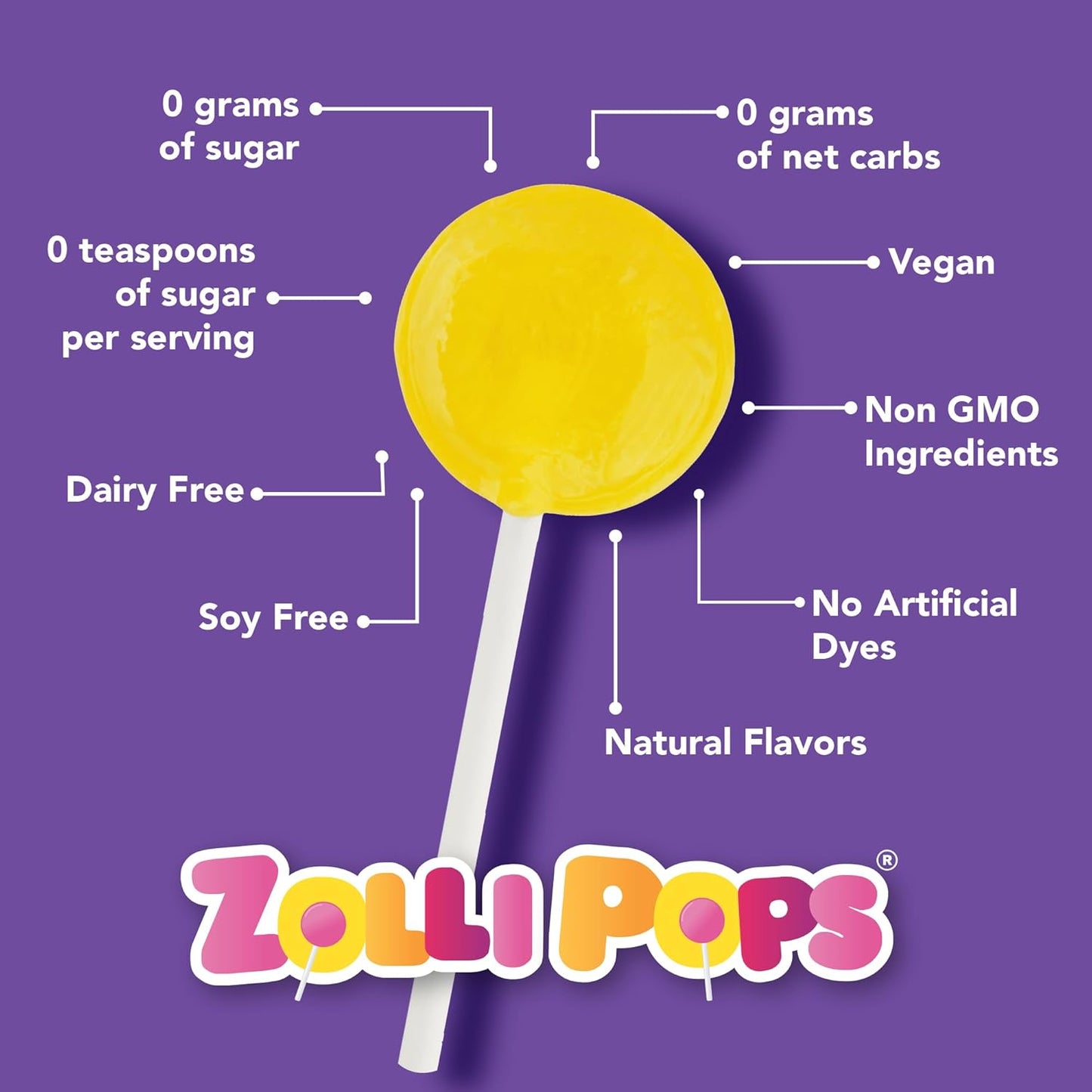 Zollipops Clean Teeth Lollipops AntiCavity Sugar Free Candy with Xylitol for a Healthy Smile Great for Kids Diabetics and Keto DietStrawberry 3.1oz, Strawberry, 15 Count