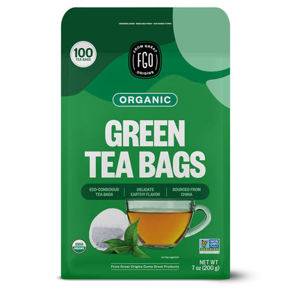 FGO Organic Milk Thistle Tea, 100 Count, Eco-Conscious Herbal Tea Bags, Resealable Bag, Caffeine Free, Packaging May Vary (Pack of 1)