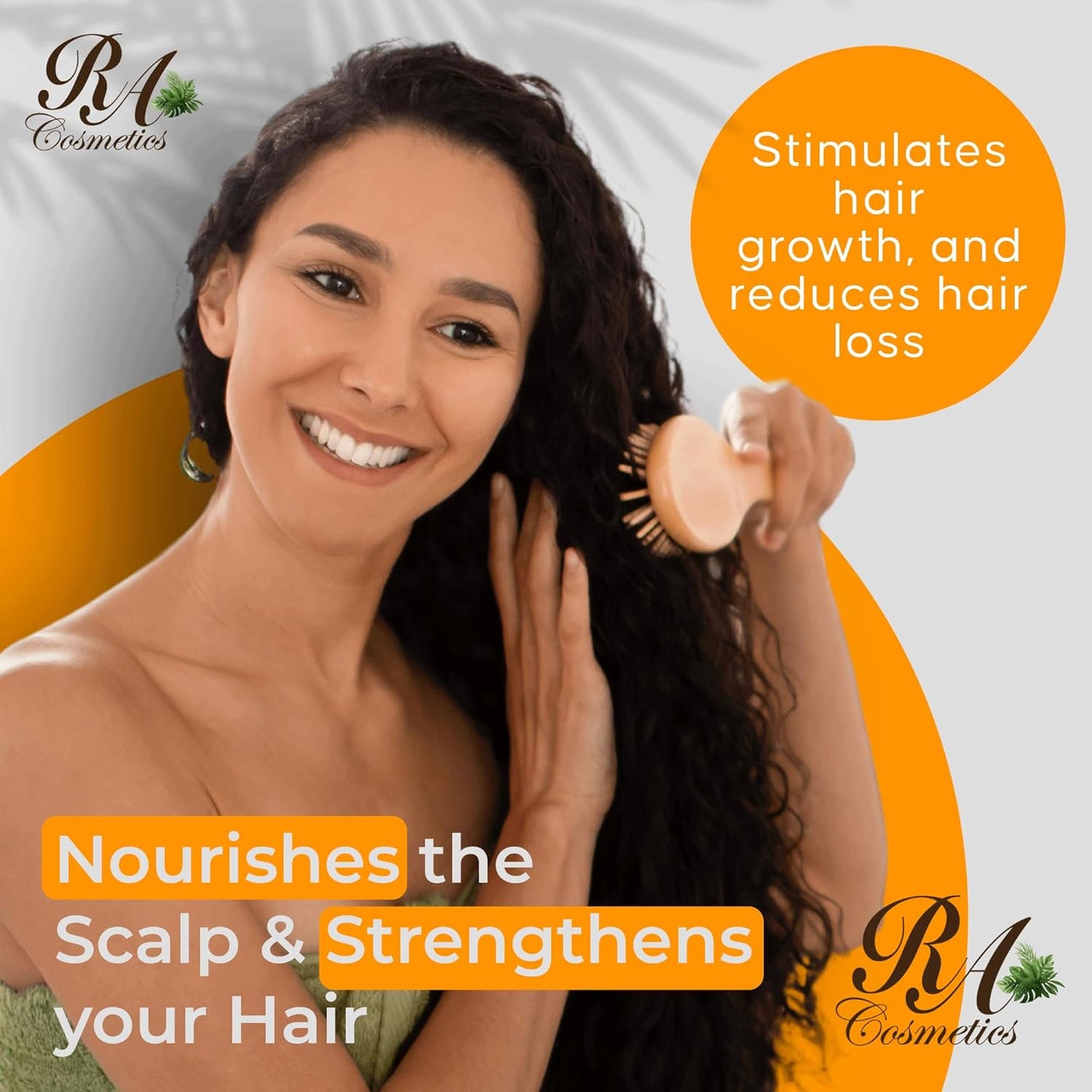 RA COSMETICS 100% Natural Unrefined Batana Hair Oil for Growth, Repair & Strength | 8 oz Nourishing Moisturizer for Damaged Hair from Honduras