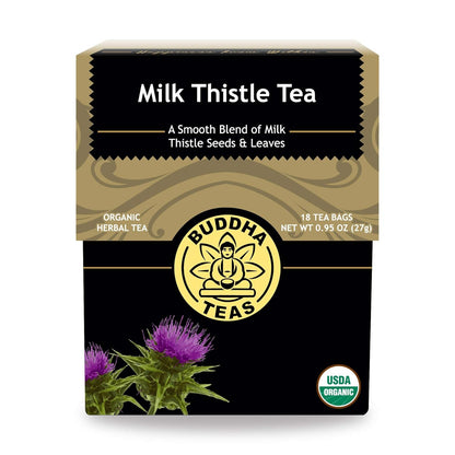 Buddha Teas Organic Dandelion Root Tea – 18 Bleach-Free Tea Bags – Caffeine-Free Tea with a Rich, Earthy Taste, Natural Source of Vitamins, Minerals, and Antioxidants, Kosher, GMO-Free