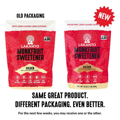 Lakanto Powdered Monk Fruit Sweetener with Erythritol - Powdered Sugar Substitute, Zero Calorie, Keto Diet Friendly, Zero Net Carbs, Baking, Extract, Sugar Replacement