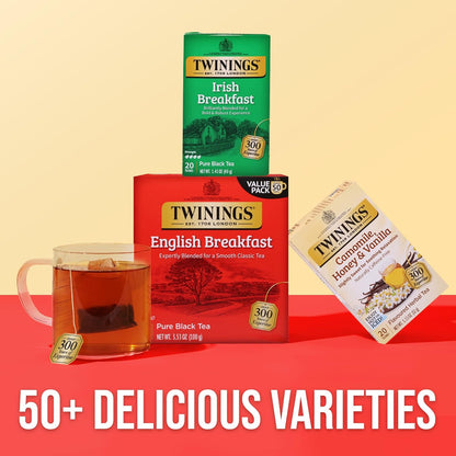 Twinings Wild Berries Herbal Tea Individually Wrapped Bags, 20 Count (Pack of 1), Full-Flavoured, Naturally Caffeine-Free, Enjoy Hot or Iced, 20 Teabags