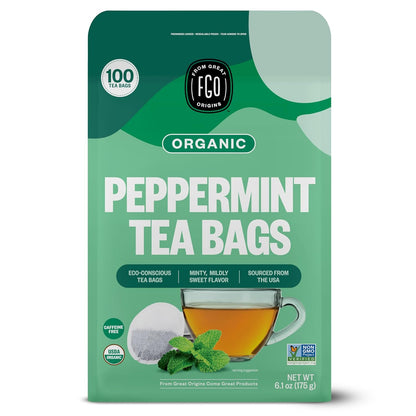 FGO Organic Milk Thistle Tea, 100 Count, Eco-Conscious Herbal Tea Bags, Resealable Bag, Caffeine Free, Packaging May Vary (Pack of 1)