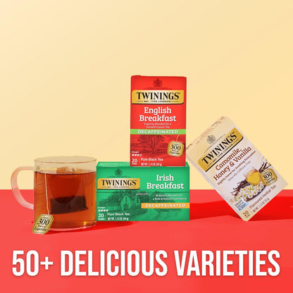 Twinings Wild Berries Herbal Tea Individually Wrapped Bags, 20 Count (Pack of 1), Full-Flavoured, Naturally Caffeine-Free, Enjoy Hot or Iced, 20 Teabags