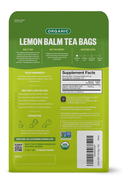 FGO Organic White Tea, Eco-Conscious Tea Bags, Packaging May Vary, 100 Count (Pack of 1)