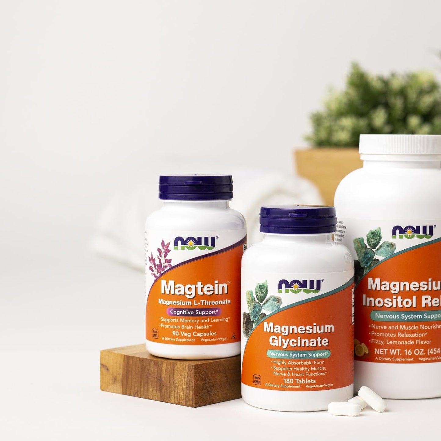 NOW Foods Supplements, Magtein™ with patented form of Magnesium (Mg), Cognitive Support*, 90 Veg Capsules