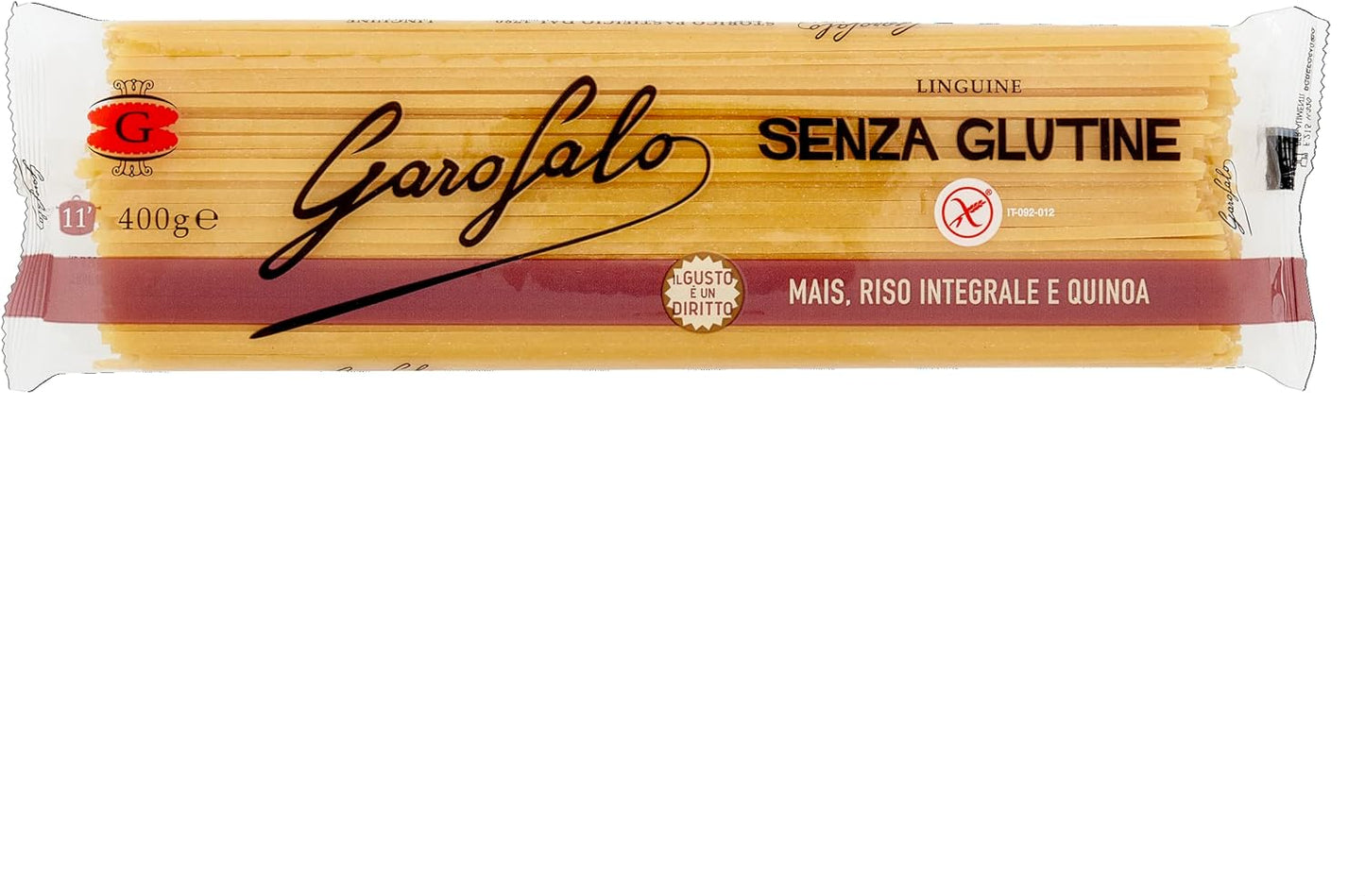 Garofalo Gluten Free Linguine Italian Dried Pasta, 400g - Suitable for Coeliac and Vegan diets (Pack of 1)