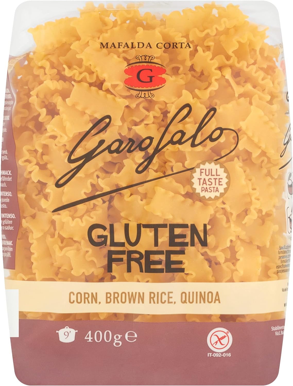 Garofalo Gluten Free Linguine Italian Dried Pasta, 400g - Suitable for Coeliac and Vegan diets (Pack of 1)