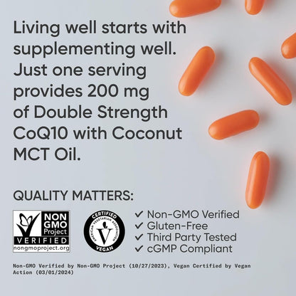 Sports Research® CoQ10 200mg, 90 Count Plantgels™