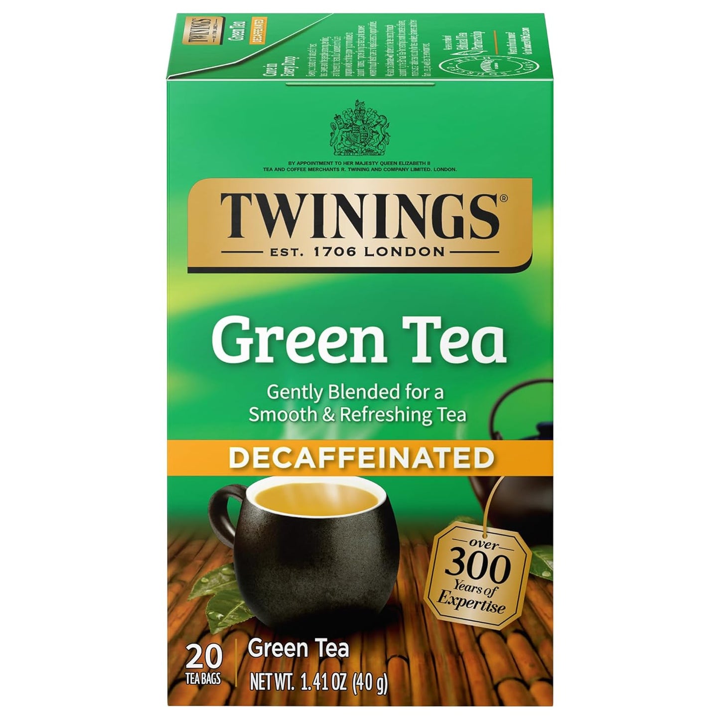 Twinings Mango & Pineapple Herbal Tea Individually Wrapped Bags, 20 Count (Pack of 6), Naturally Caffeine-Free, Enjoy Hot or Iced, 120 Teabags
