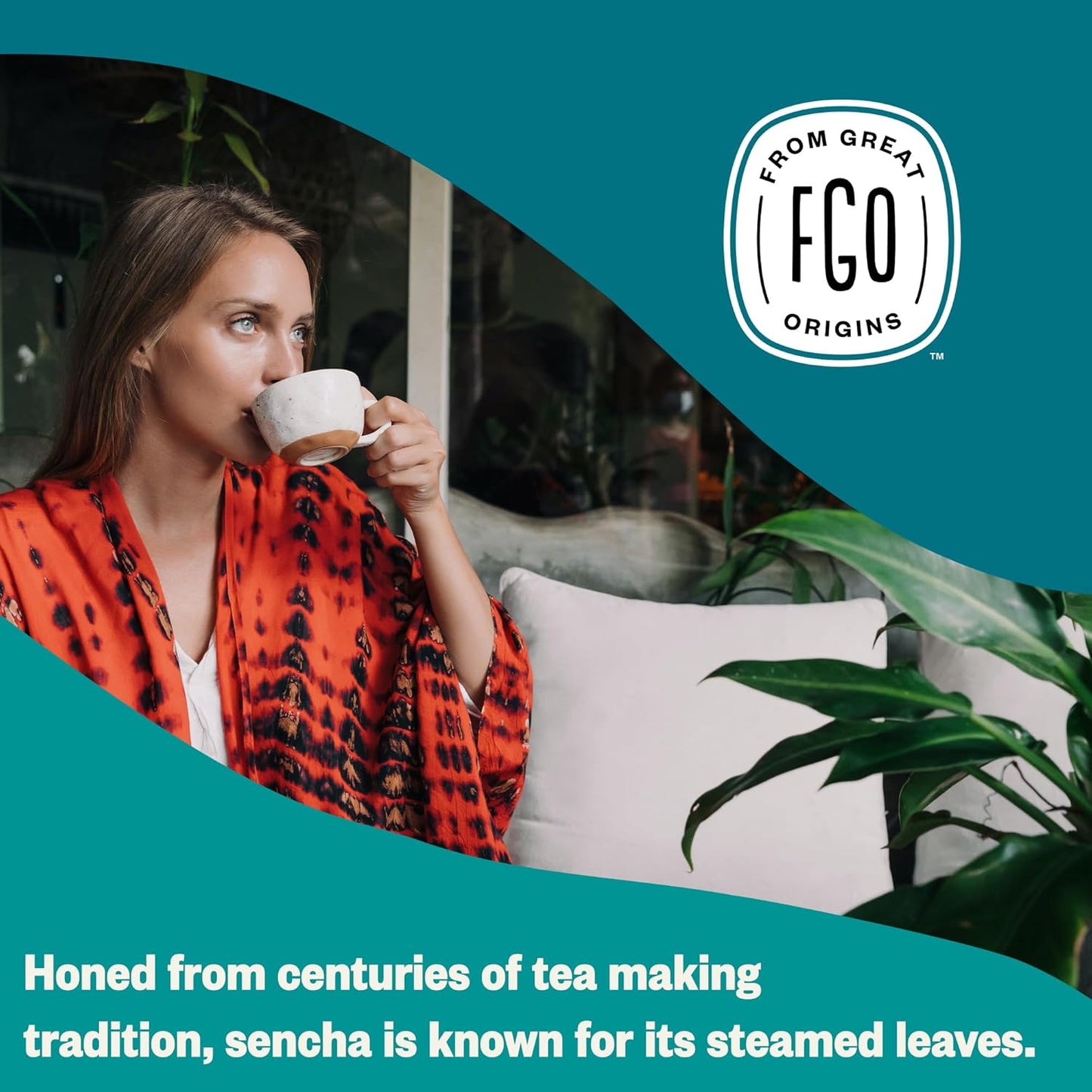 FGO Organic Nettle Leaf Tea, 100 Count, Eco-Conscious Tea Bags, Caffeine Free, Resealable Bag, Packaging May Vary (Pack of 1)