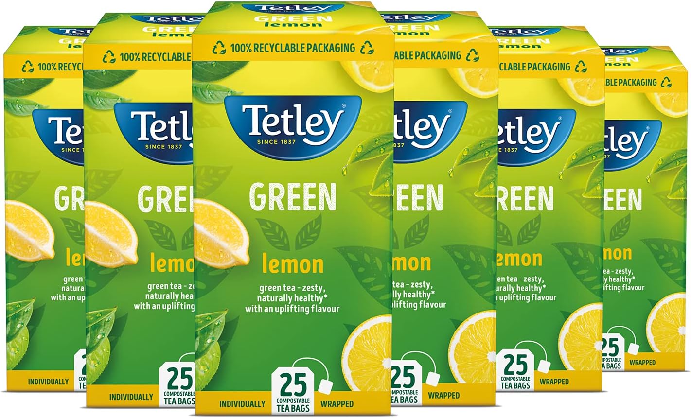 Tetley Super Green Matcha 20 Tea Bags Per Box (4 Boxes)