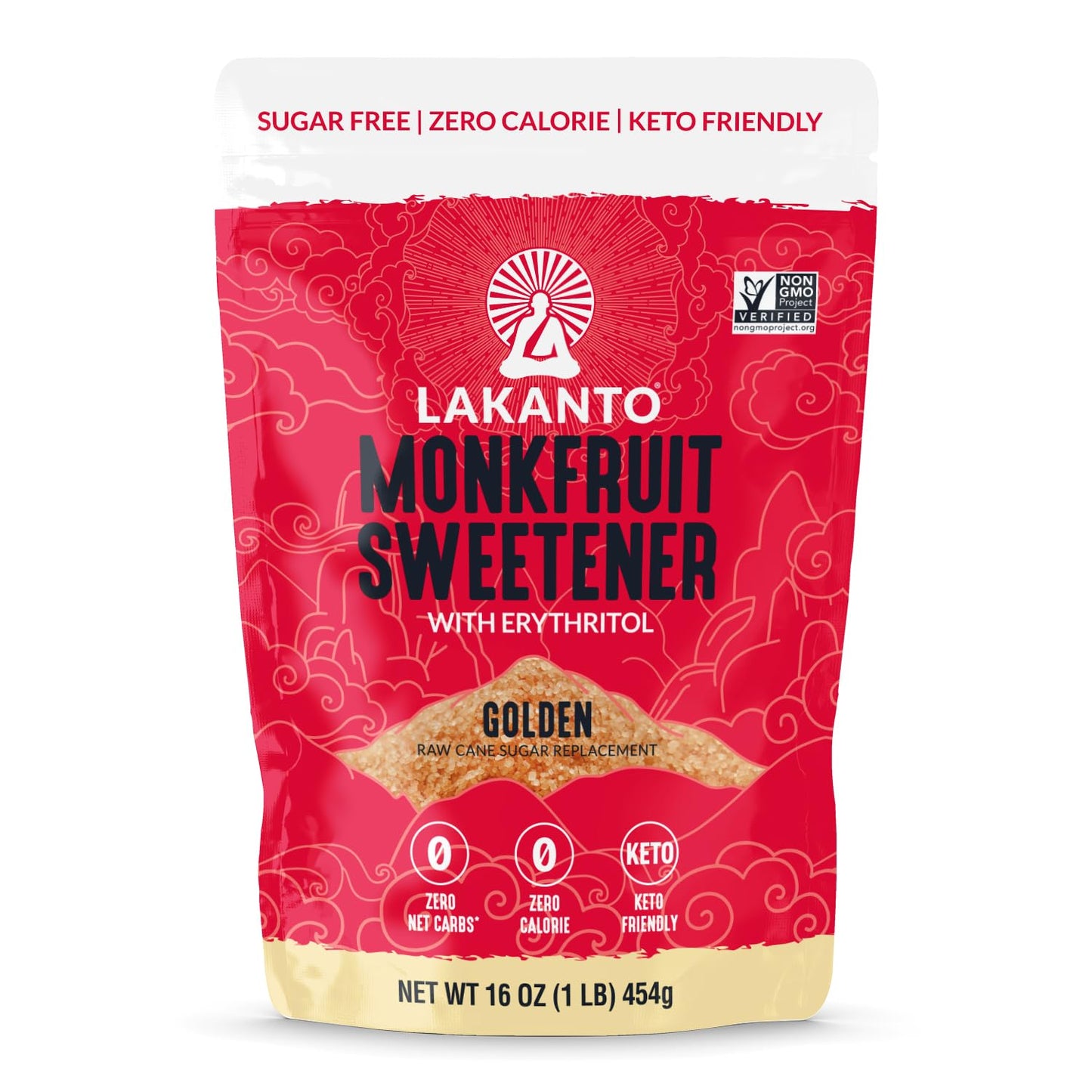 Lakanto Powdered Monk Fruit Sweetener with Erythritol - Powdered Sugar Substitute, Zero Calorie, Keto Diet Friendly, Zero Net Carbs, Baking, Extract, Sugar Replacement