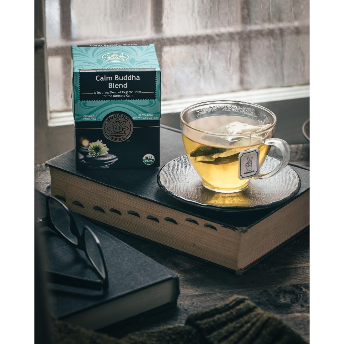 Buddha Teas - Chaga Tea - Organic Herbal Tea - For Cognitive Balance & Overall Health - With Chaga Mushroom, Antioxidants & B Vitamins - Caffeine Free - OU Kosher - 18 Tea Bags (Pack of 1)