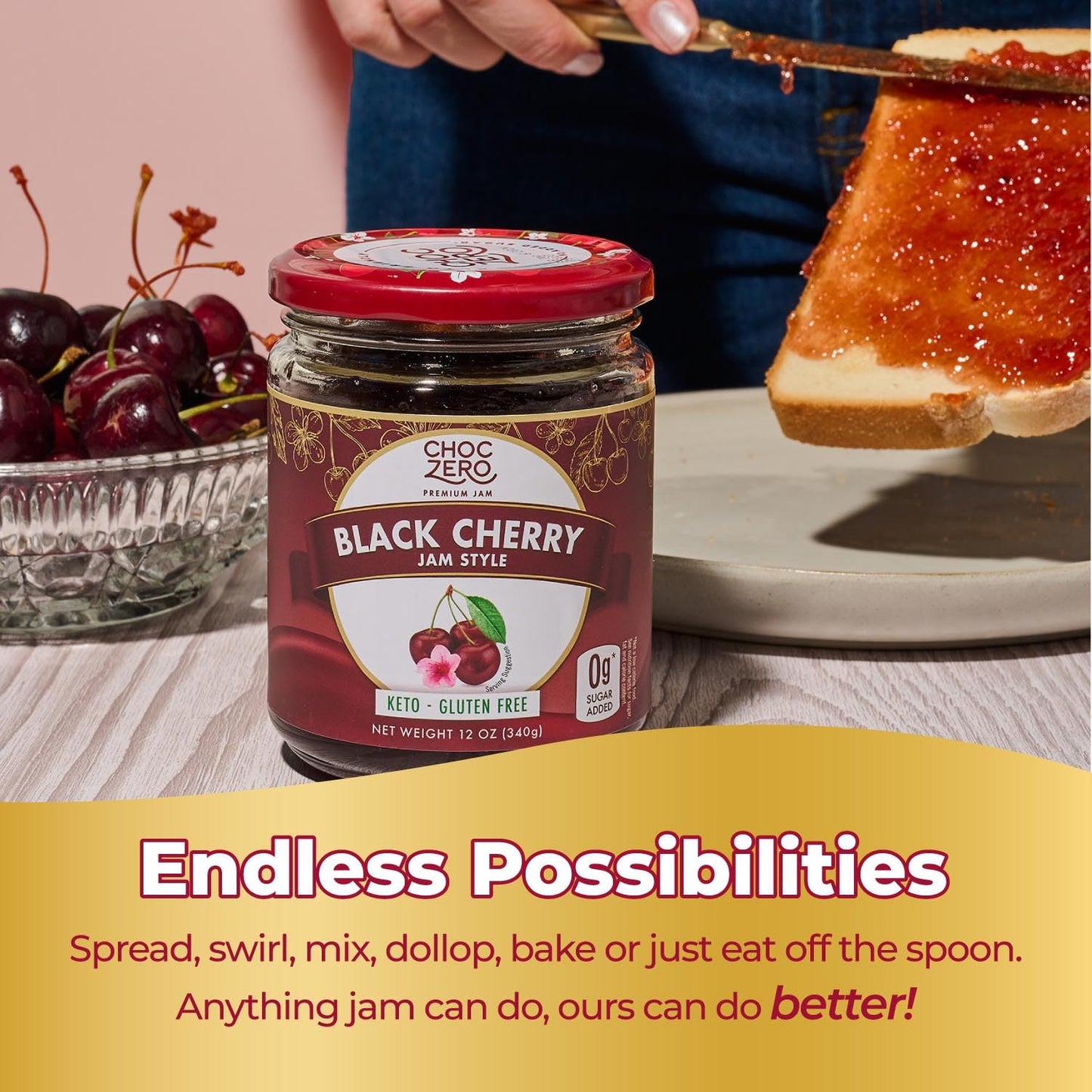 ChocZero Sugar Free Orange Marmalade - Sweet Keto Jam Spread with Oranges - No Added Sugars (1 Jar, 12oz)