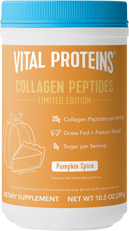 Vital Proteins Collagen Peptides Powder - Grass Fed Collagen Peptides for Hair, Nail, Skin, Bone & Joint Health, Vanilla, 23.2 Ounces