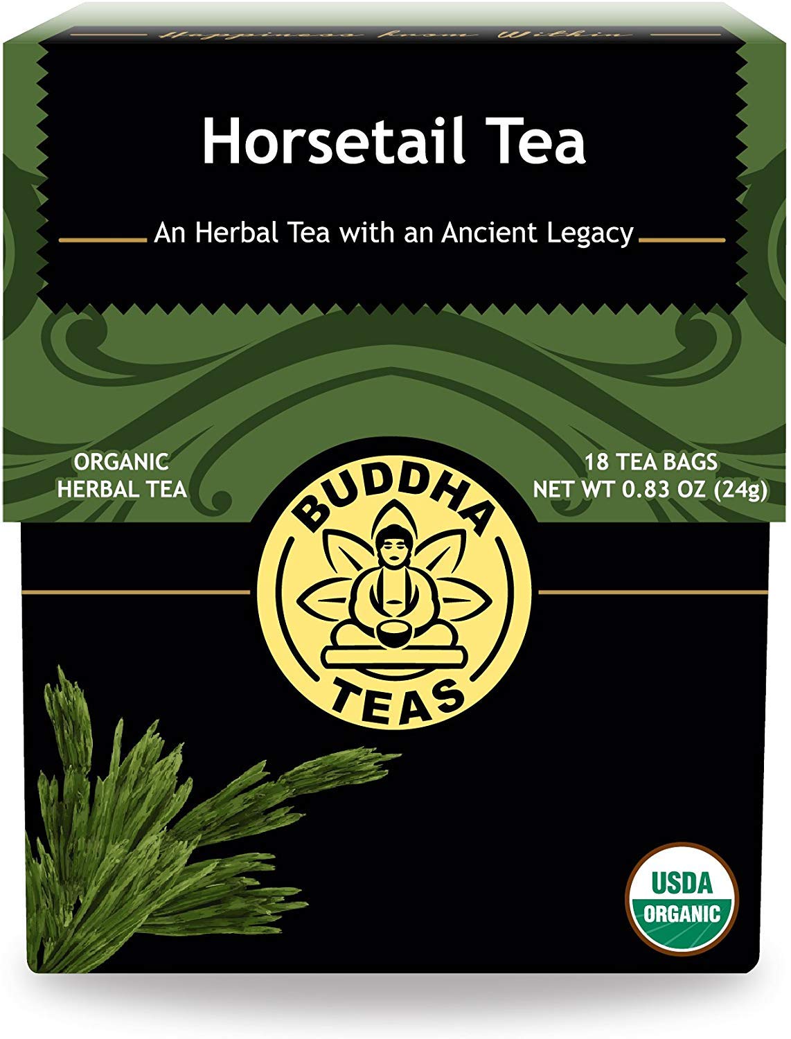 Buddha Teas - Chaga Tea - Organic Herbal Tea - For Cognitive Balance & Overall Health - With Chaga Mushroom, Antioxidants & B Vitamins - Caffeine Free - OU Kosher - 18 Tea Bags (Pack of 1)