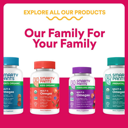 SmartyPants Women's Multivitamin Gummies: Omega 3 Fish Oil (EPA/DHA), Methylfolate, CoQ10, Vitamin D3, C, Vitamin B12, B6, A, K & Zinc, Inositol, Gluten Free, 180 Count (30 Day Supply)