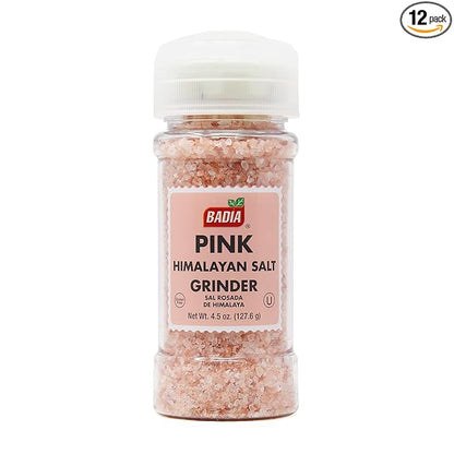 Badia Pink Himalayan Salt Grinder, 4.5 Ounce