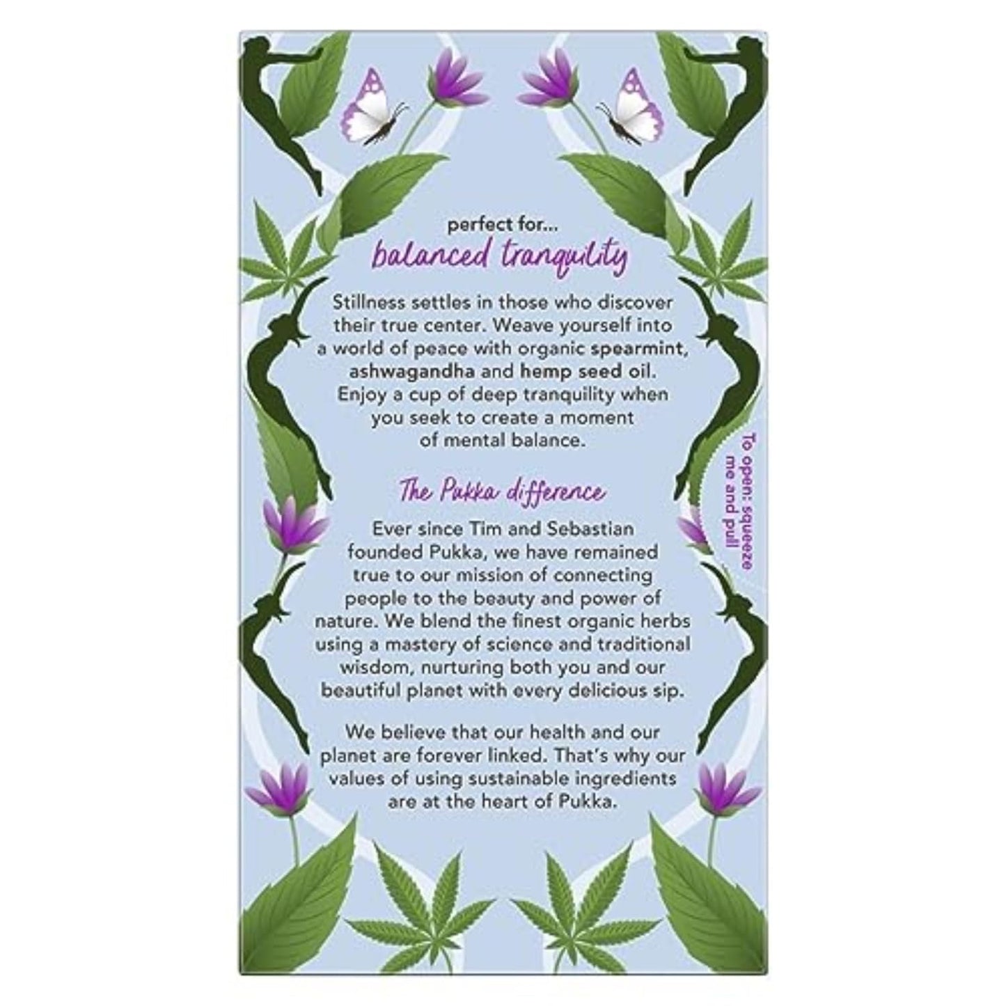 Pukka Peace Organic Tea Bags, Herbal Tea with Spearmint, Ashwagandha, and Hemp Seed Oil, Perfect for Balanced Tranquility, Caffeine Free, 80 Total Tea Bags.