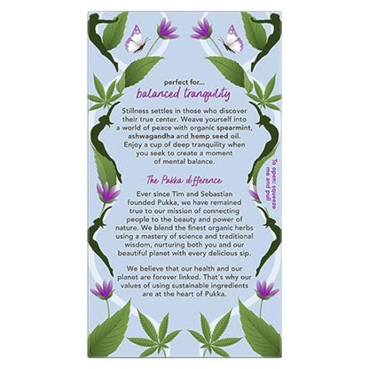 Pukka Peace Organic Tea Bags, Herbal Tea with Spearmint, Ashwagandha, and Hemp Seed Oil, Perfect for Balanced Tranquility, Caffeine Free, 80 Total Tea Bags.