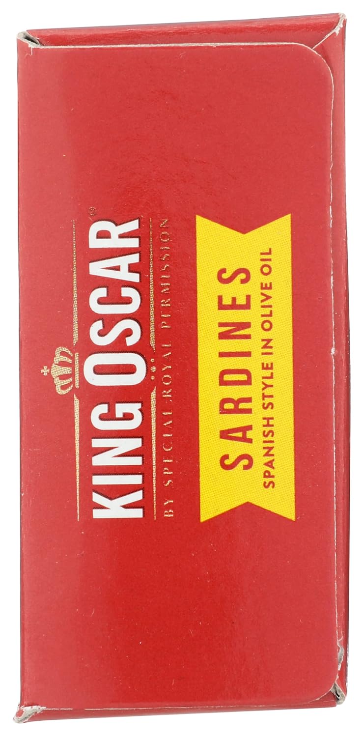 King Oscar Sardines in Water, 4.23 Ounce Cans (Pack of 1( Packaging May Vary), Skinless & Boneless, Wild Caught Canned Sardines, Low Sodium