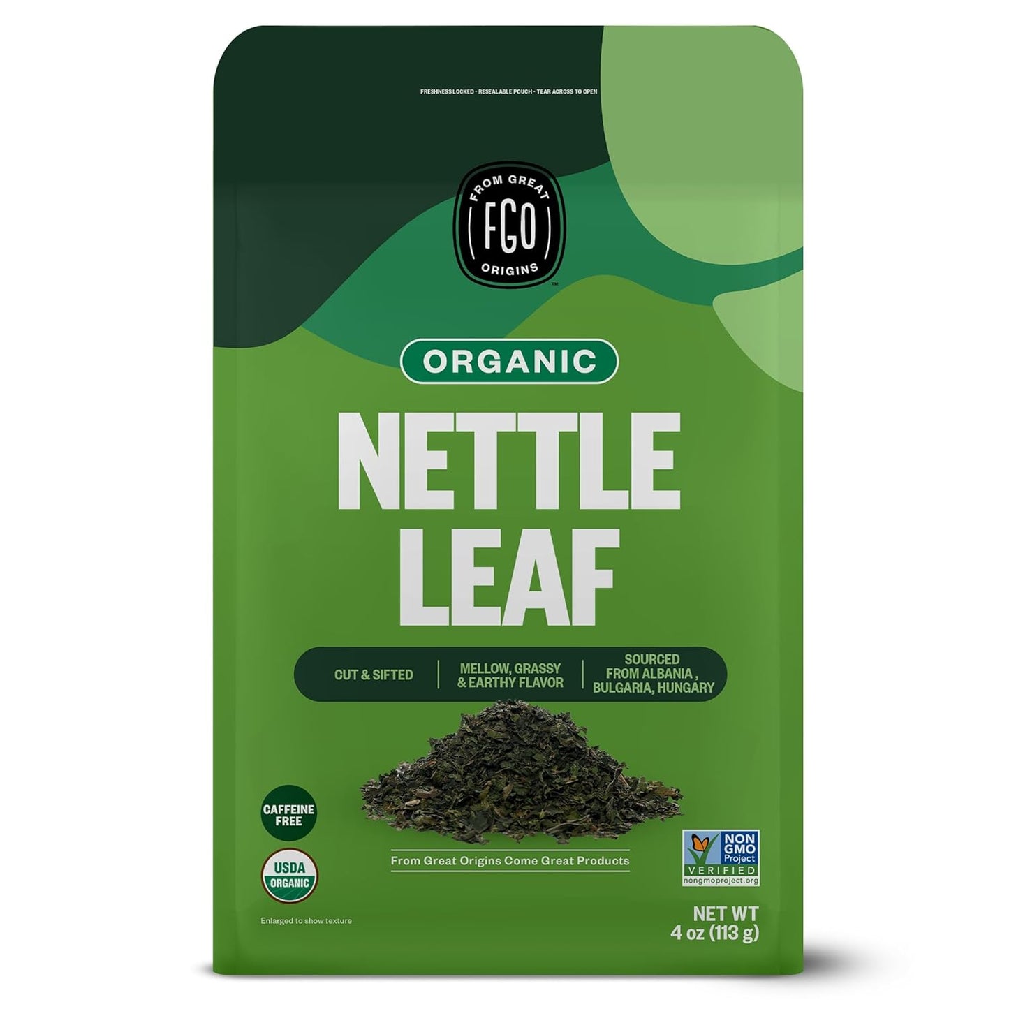FGO Organic Milk Thistle Tea, 100 Count, Eco-Conscious Herbal Tea Bags, Resealable Bag, Caffeine Free, Packaging May Vary (Pack of 1)