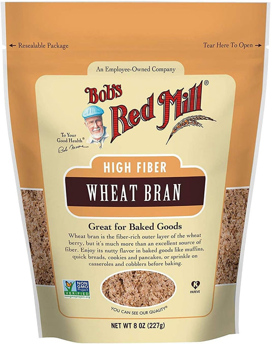 Bob's Red Mill Wheat Bran, 8 Oz (Pack of 4)