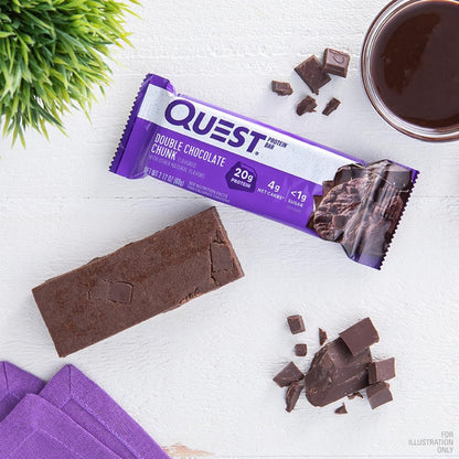 Quest Nutrition Apple Pie Protein Bar, 20g Protein, 4g Net Carbs, 2g Sugar, Gluten Free, Keto Friendly, 12 Count