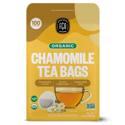 FGO Organic Milk Thistle Tea, 100 Count, Eco-Conscious Herbal Tea Bags, Resealable Bag, Caffeine Free, Packaging May Vary (Pack of 1)