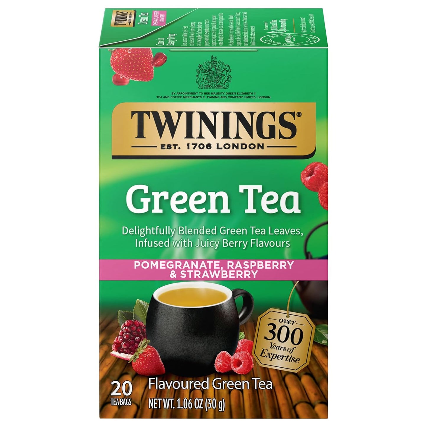 Twinings Mango & Pineapple Herbal Tea Individually Wrapped Bags, 20 Count (Pack of 6), Naturally Caffeine-Free, Enjoy Hot or Iced, 120 Teabags