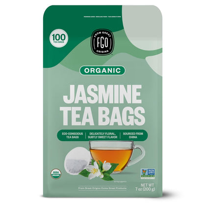 FGO Organic Milk Thistle Tea, 100 Count, Eco-Conscious Herbal Tea Bags, Resealable Bag, Caffeine Free, Packaging May Vary (Pack of 1)