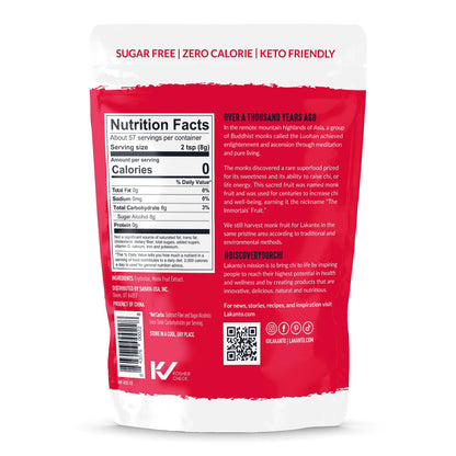 Lakanto Powdered Monk Fruit Sweetener with Erythritol - Powdered Sugar Substitute, Zero Calorie, Keto Diet Friendly, Zero Net Carbs, Baking, Extract, Sugar Replacement