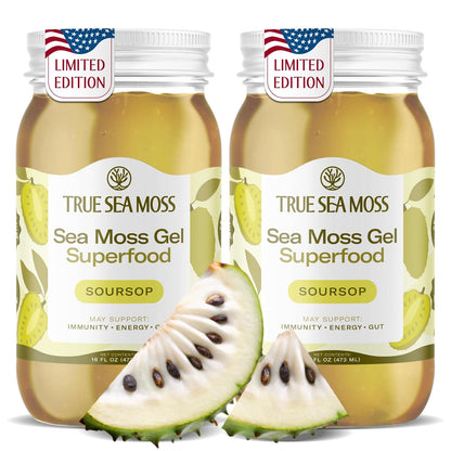 TrueSeaMoss Sea Moss Gel – Made in USA – Wildcrafted Seamoss, Fresh Fruits & Sea Vegetables – Cherry, Pack of 1 (Labels May Vary)