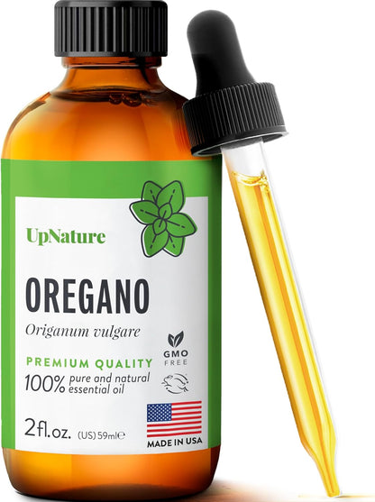 UpNature Organic Tea Tree Oil - 100% Pure Tea Tree Essential Oils for Skin Hair Toenail Body and Scalp, 2oz