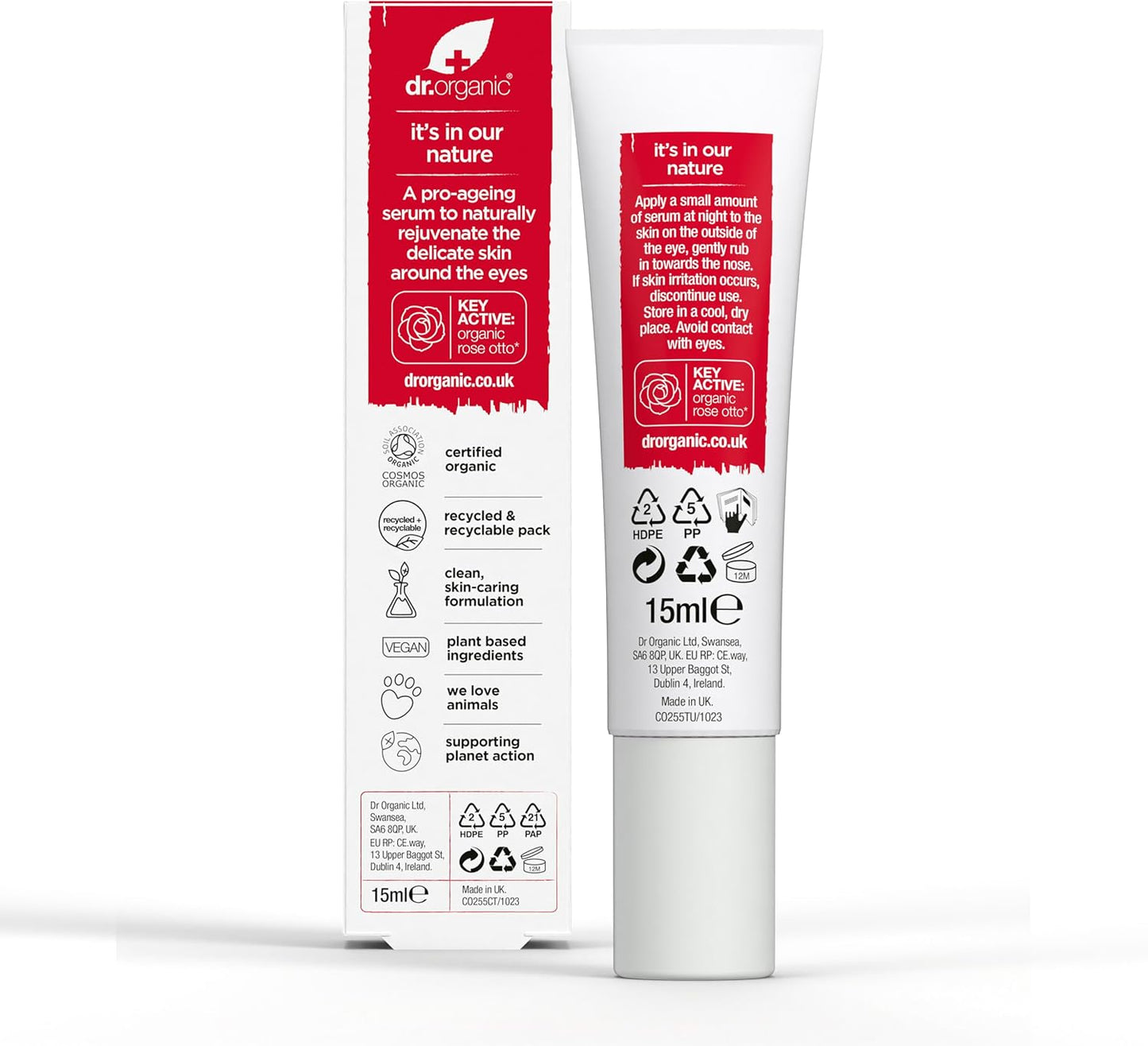 DR ORGANIC Rose Eye Serum, 15 ml