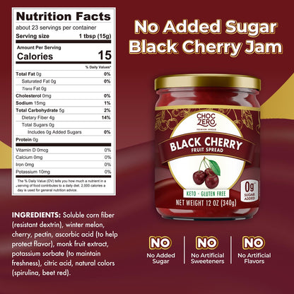 ChocZero Sugar Free Orange Marmalade - Sweet Keto Jam Spread with Oranges - No Added Sugars (1 Jar, 12oz)