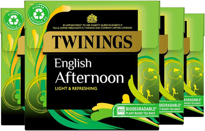 Twinings English Breakfast Decaf Tea | Golden, Well Rounded & Full Bodied Decaffeinated Black Tea | 40 Biodegradable Tea Bags